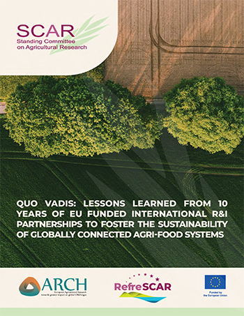 Policy brief - «Quo vadis: lessons learned from 10 years of EU funded international R&I partnerships to foster the sustainability of globally connected agri-food systems»