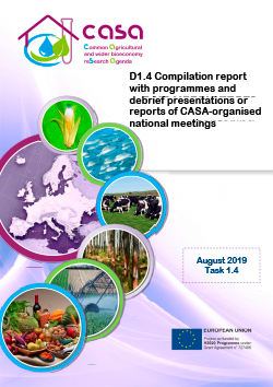 Deliverable 1.4 - Compilation report with programmes and debrief presentations or reports of CASA