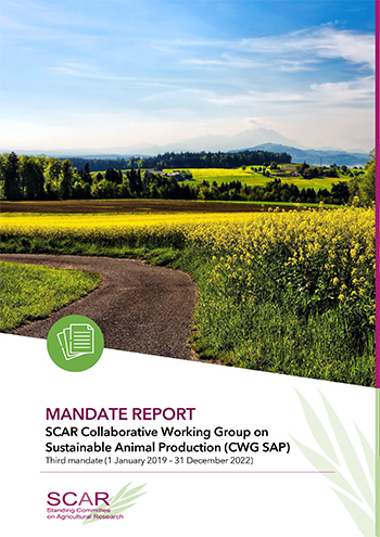 MANDATE REPORT - SCAR Collaborative Working Group on Sustainable Animal Production (CWG SAP)