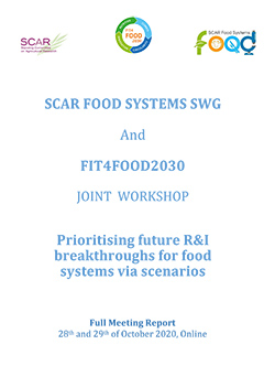 FIT4FOOD2030 JOINT WORKSHOP - Prioritising future R&I breakthroughs for food systems via scenarios