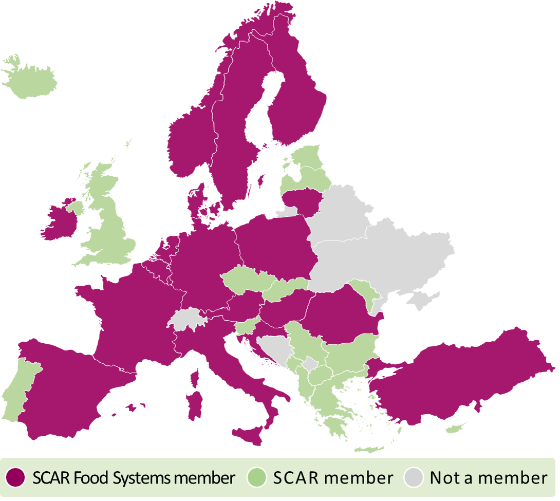 Food Sytems members map