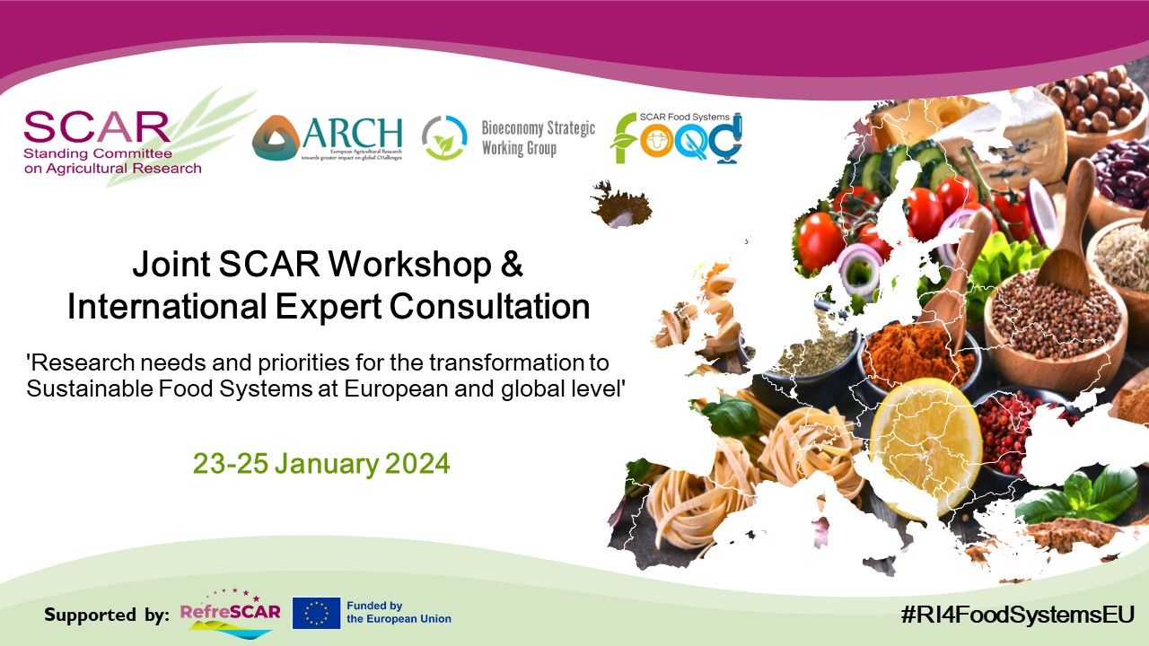 Joint SCAR Workshop: “Research needs and priorities for the transformation to Sustainable Food Systems at European and global Level”