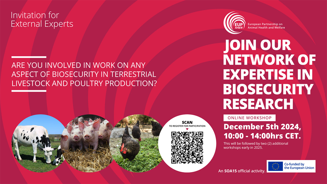 1st External Call and Scientific Meeting of the European Partnership on Animal Health & Welfare